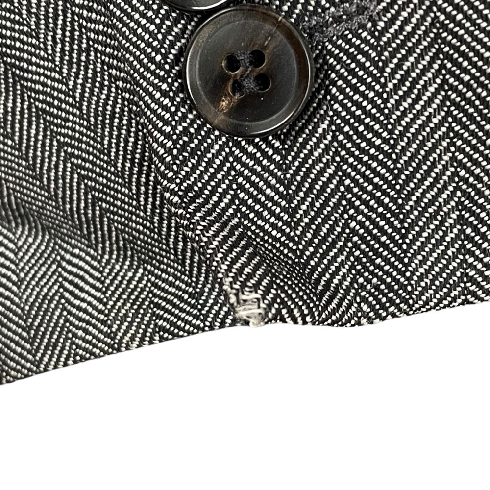 HUGO BOSS Men Black White Wool Blazer Jacket Sport Coat 42R - Picture 5 of 10